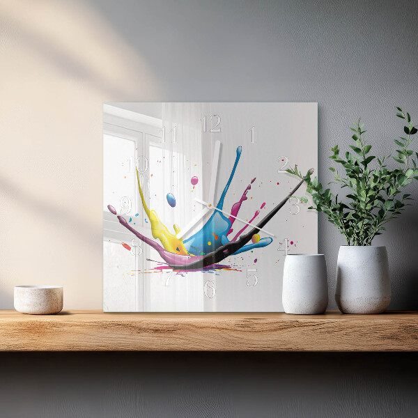 Square wall clock Color