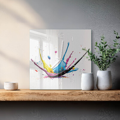 Square wall clock Color