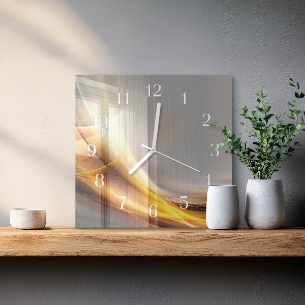 Square wall clock Abstraction