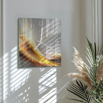 Square wall clock Abstraction