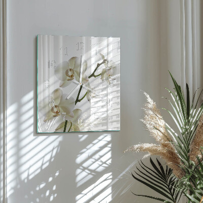 Square wall clock Orchid