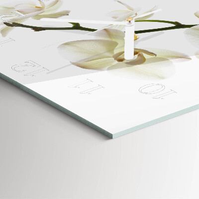 Square wall clock Orchid