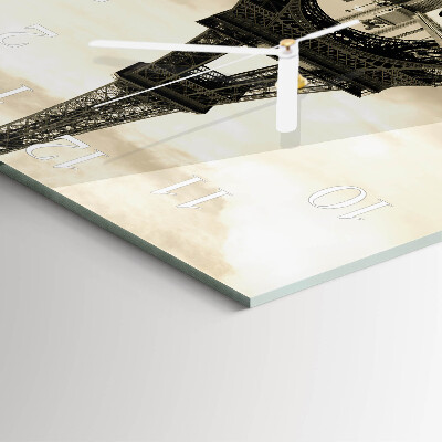 Square wall clock Paris