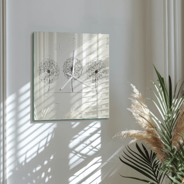 Square wall clock Abstraction