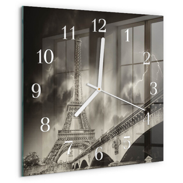 Square wall clock Paris