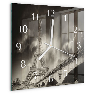 Square wall clock Paris