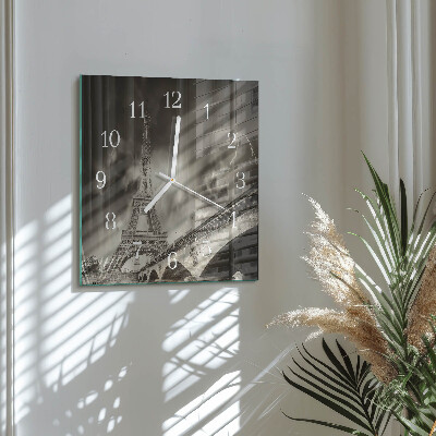Square wall clock Paris