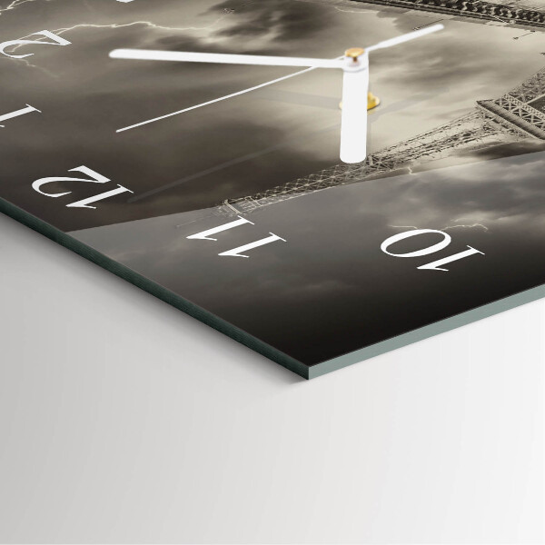 Square wall clock Paris