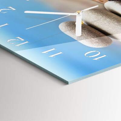 Square wall clock Stones
