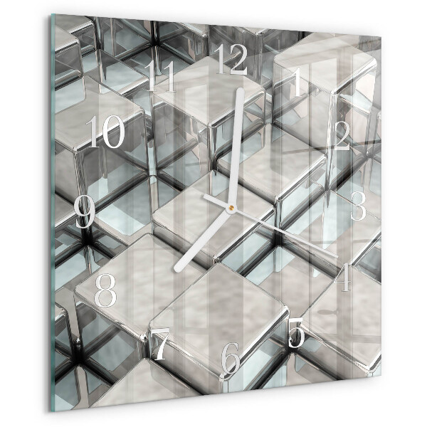Square wall clock Dice