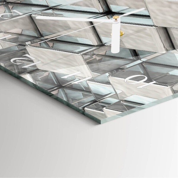 Square wall clock Dice