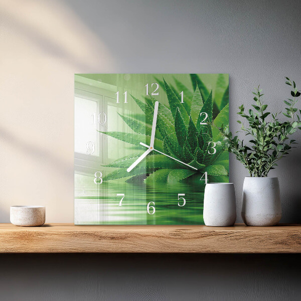 Square wall clock Aloe