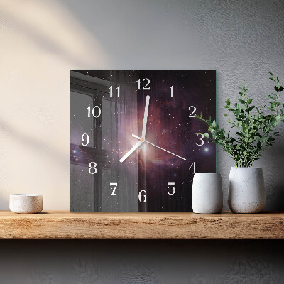 Square wall clock Space