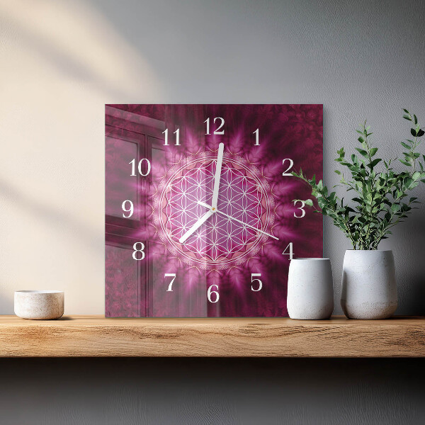 Square wall clock Abstraction