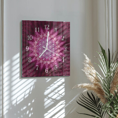 Square wall clock Abstraction