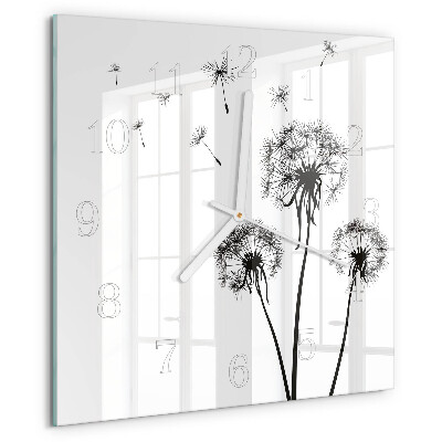 Square wall clock Dandelion