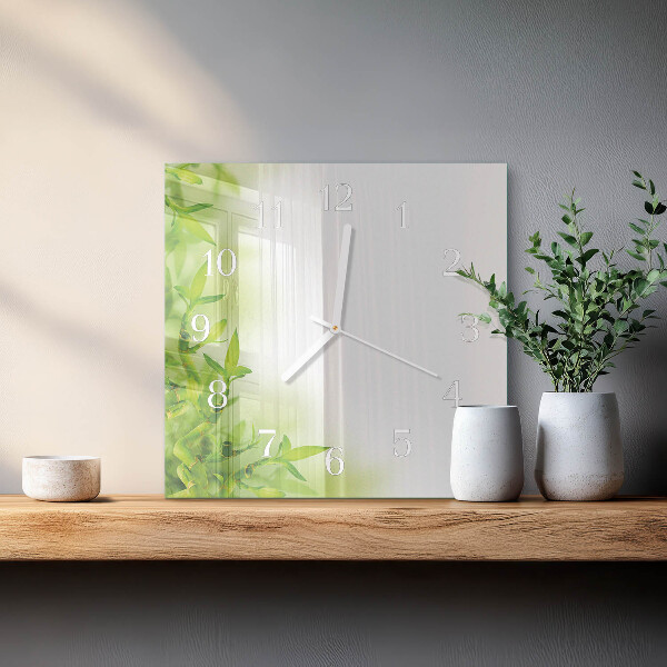Square wall clock Nature