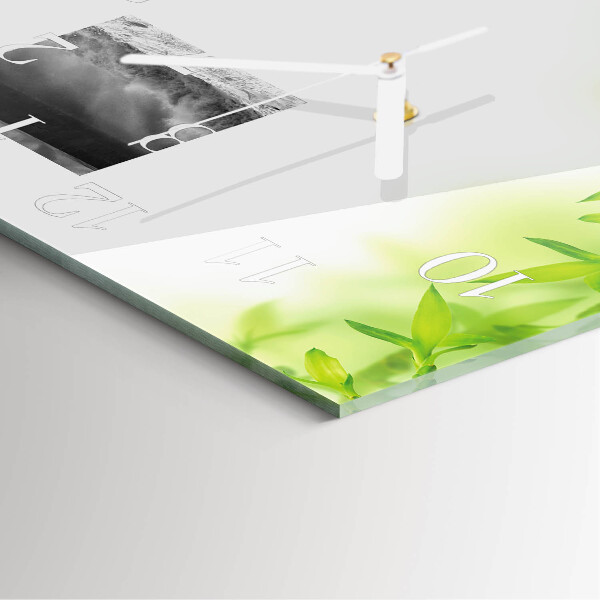 Square wall clock Nature