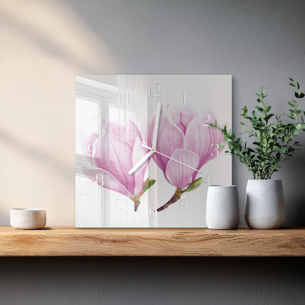 Square wall clock Magnolia