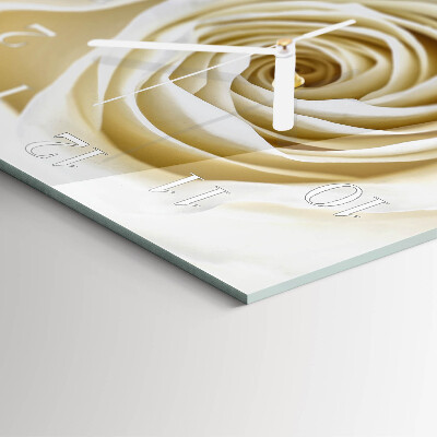 Square wall clock Rose