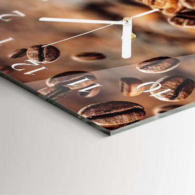 Square wall clock Coffee Beans