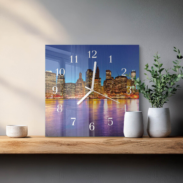 Square wall clock Horizon