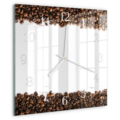 Square wall clock Coffee Beans