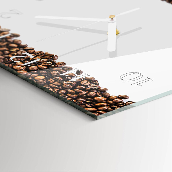 Square wall clock Coffee Beans