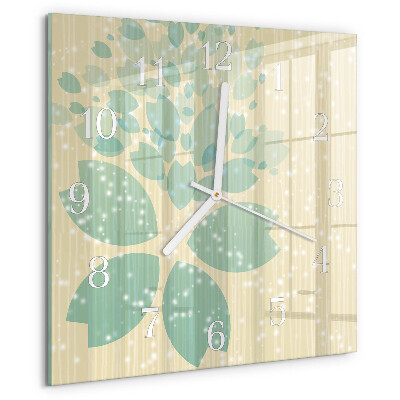 Square wall clock Abstraction