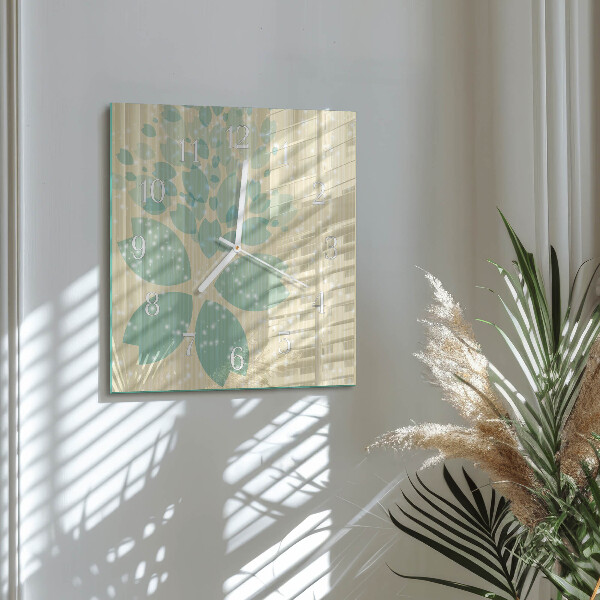 Square wall clock Abstraction