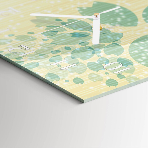 Square wall clock Abstraction