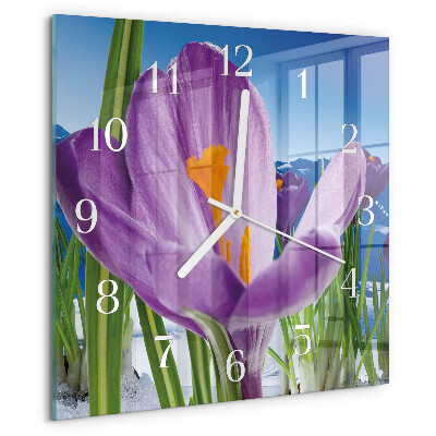 Square wall clock Spring
