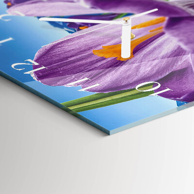 Square wall clock Spring