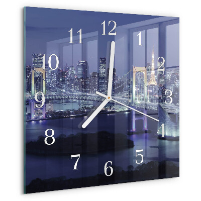 Square wall clock Bridge