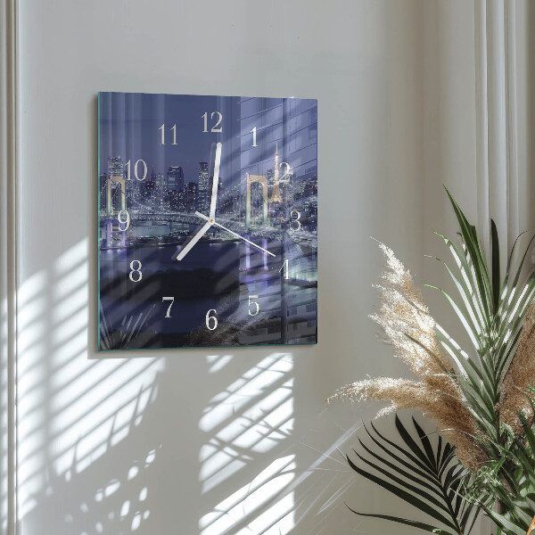 Square wall clock Bridge