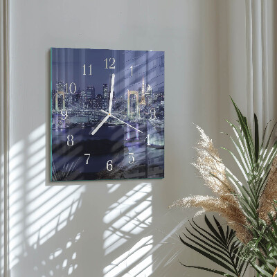 Square wall clock Bridge
