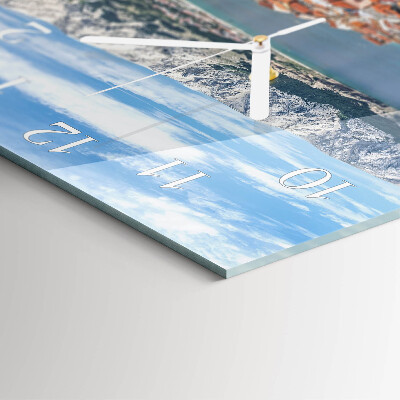 Square wall clock Bay
