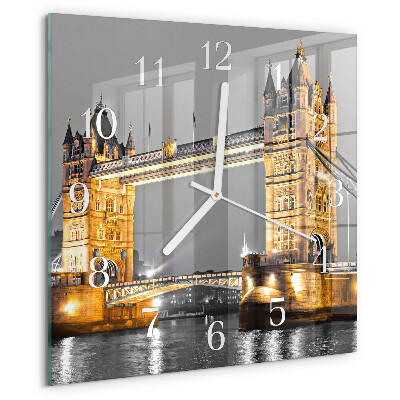Square wall clock Tower Bridge