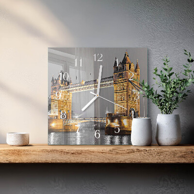 Square wall clock Tower Bridge