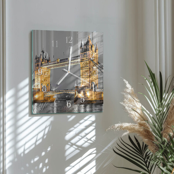 Square wall clock Tower Bridge