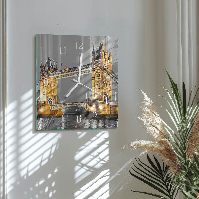Square wall clock Tower Bridge