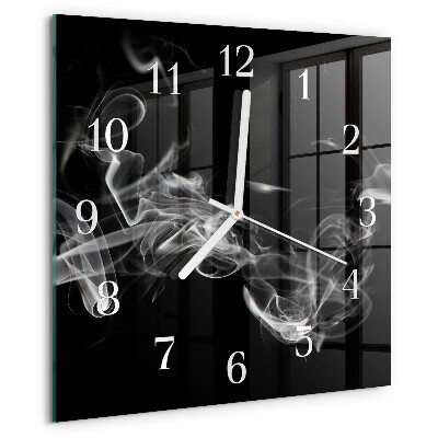 Square wall clock Smoke