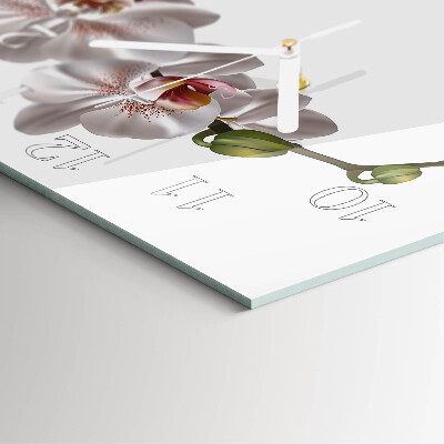 Square wall clock Orchid