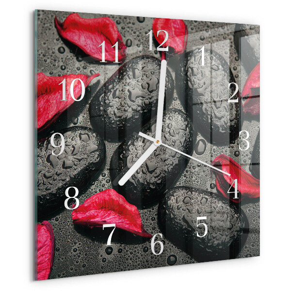 Square wall clock Stones