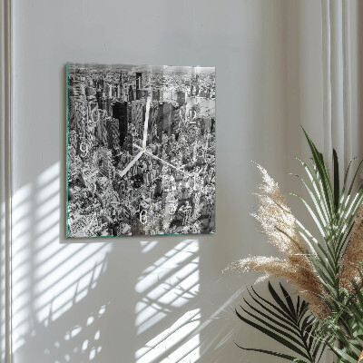 Square wall clock Horizon
