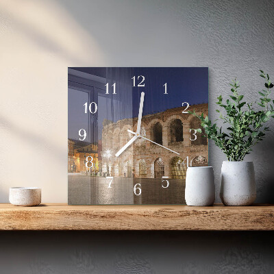 Square wall clock Night Light
