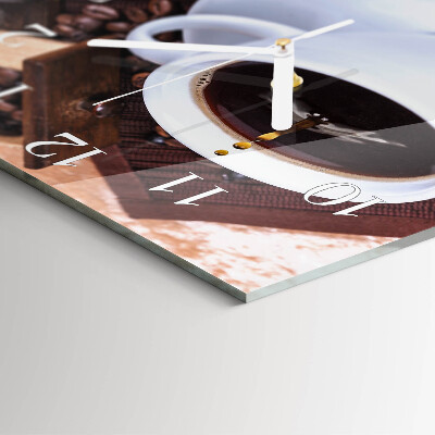 Square wall clock Coffee