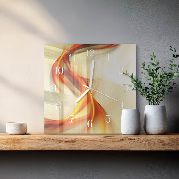 Square wall clock Abstraction