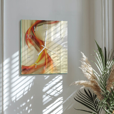 Square wall clock Abstraction