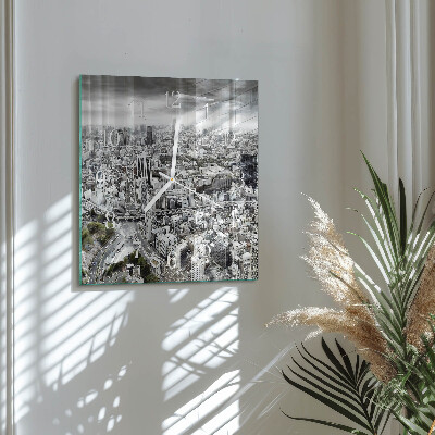 Square wall clock City